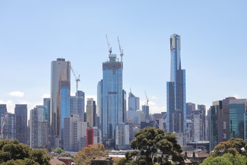 Fototapeta na wymiar City development Cityscape Melbourne Australia
