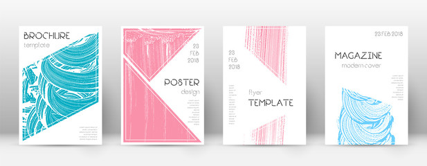 Cover page design template. Triangle brochure layo