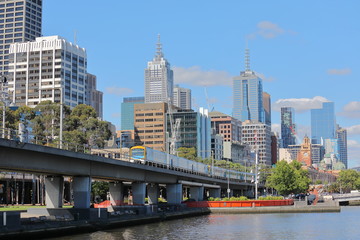 Naklejka premium Cityscape Melbourne Australia