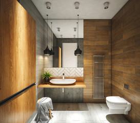 Interior of bathroom  - 245138075