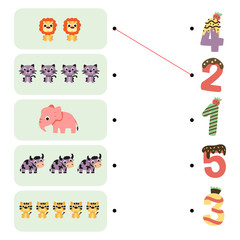 animals game worksheet design