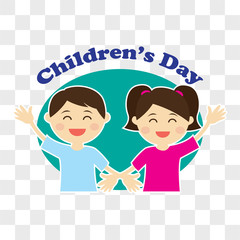 happy children's day for children celebration. vector illustration
