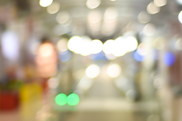 Blur image of airport link at airport terminal