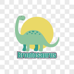 dinosaur isolated on transparent background. vector illustration