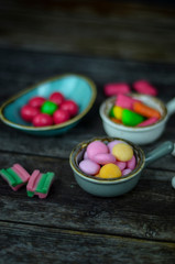 Some of colorful candies