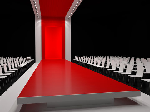 Fashion empty runway