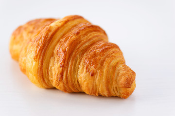 Croissant on a white background