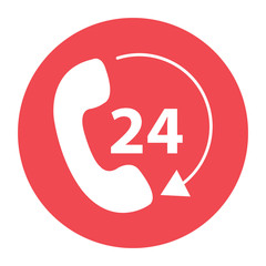 Telephone receiver vector icon. phone icon.