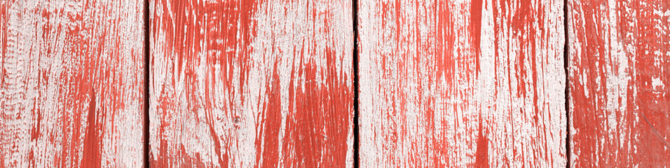Natural color living coral wooden background, texture, panoramic banner