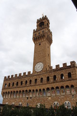 Fototapeta na wymiar clock tower in florence, tuscany, italy