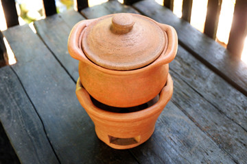 Traditional Handmade Earthenware - Cooking Clay Pot and Stove