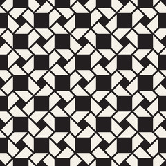 Vector seamless lattice pattern. Modern abstract texture. Repeating geometric tiles from square and rhombus elements.