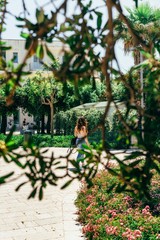 woman in the garden