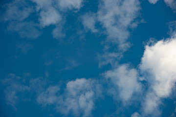 Blue sky with white clouds