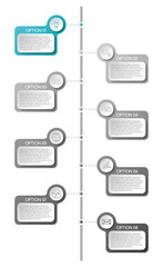 Business infographic with icons. Vector