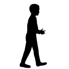 Fototapeta na wymiar vector, on a white background, the silhouette of the child is