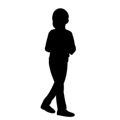 silhouette of a child