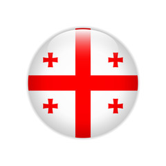 Georgia flag on button