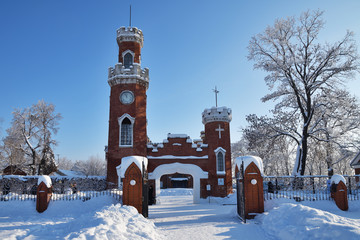 Oldenburg castle on winter sunny day, Russia, Ramon