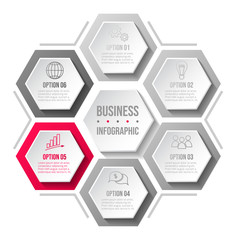 Company infographic template with business icons. Vector