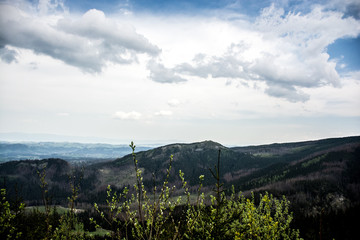 Beskid żywiecki - krajobraz górski 