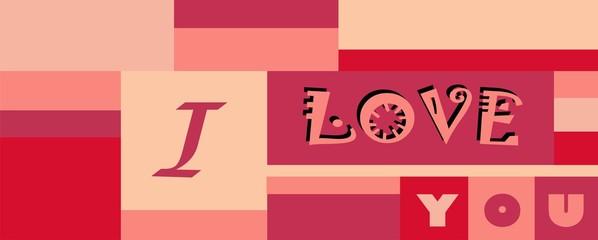 Background love. Valentine s Day. Pink. Vector.