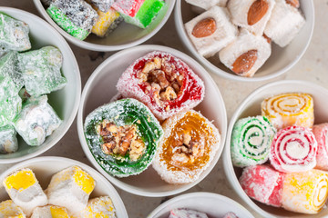Turkish delight close up