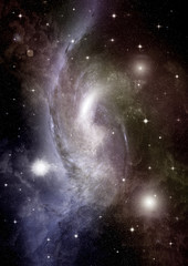 galaxy in a free space