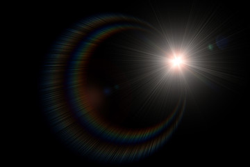 Sun Lens Flare Overlays, Rainbow overlays photoshop overlays