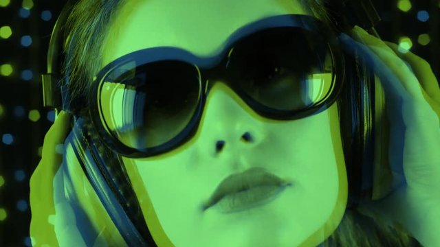 woman dancer female party music disco