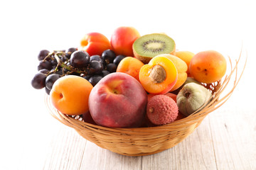 basket with fruits