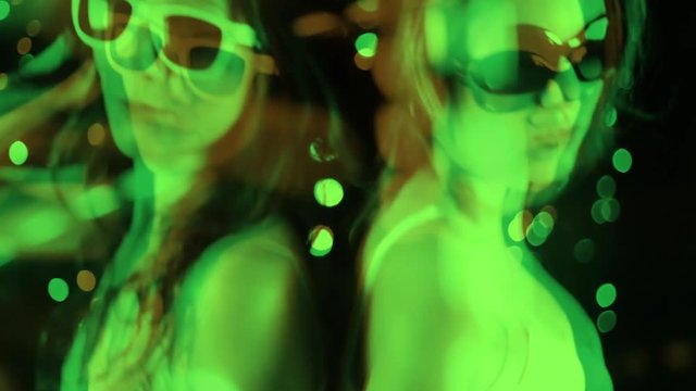 dancers party friends celebration woman female music disco