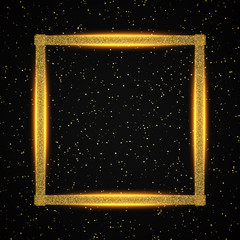 Obraz premium Luxury black and gold background. Design for presentation, concert, show