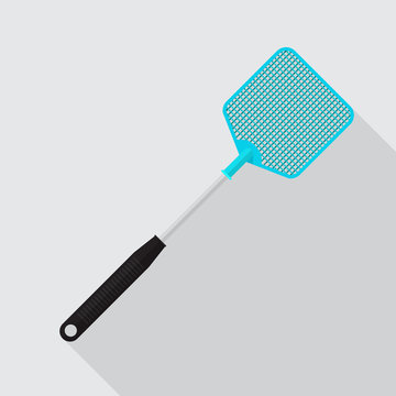 Fly swatter icon vector flat design.