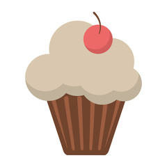 Cupcake with cherry