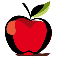 illustration of an apple