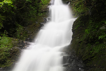 Fototapeta na wymiar Onobuchi Falls in Ukiha, Fukuoka, Japan