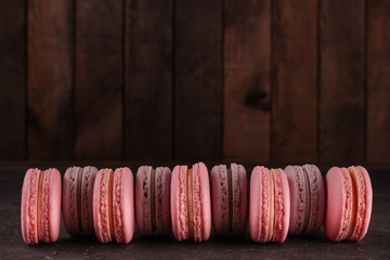 macaron (macaroons) cookie, tasty dessert