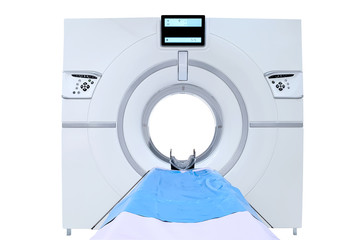 CT Scanner ( Computed Tomography ) Square shape front view isolated on white background. medical...