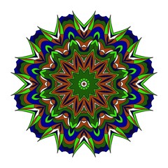 Ornamental arabic pattern with mandala. Vintage vector for print or web design. Invitation, wedding card, national design.