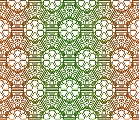 Green, brown color vector cover in geometric style. Seamless pattern. Modern template for page, background, banner
