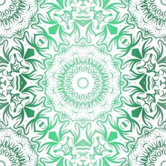 Fototapeta na wymiar Floral Pattern, Green color Design. For Design background, paper, fashion print. Vector Illustration