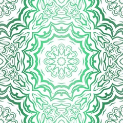 Floral Pattern, Green color Design. For Design background, paper, fashion print. Vector Illustration