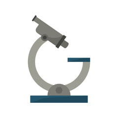 Microscope science symbol isolated