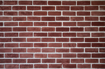 Red brick wall background with white lines