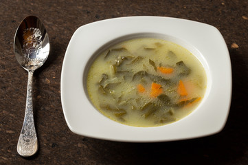 Healthy Soup ready to eat.