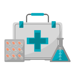 Obraz premium Medical and healthcare elements