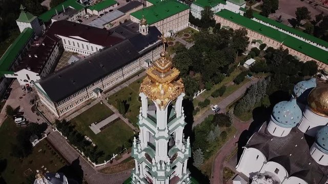 The Trinity Lavra of St. Sergius. The spiritual centre of the Russian Orthodox Church. Gold ring of Russia. Monastery. Church. The monastery is situated in the town of Sergiyev Posad
