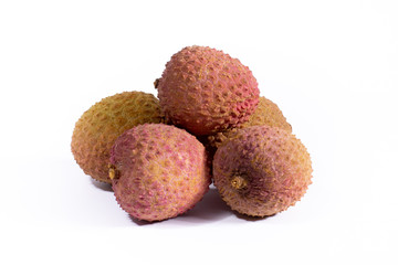 lychee closeup isolated
