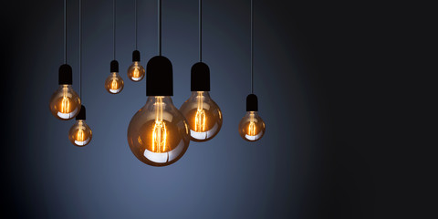 light bulbs isolated